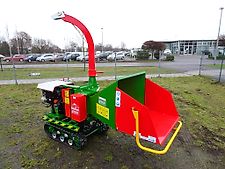 Green Technik CIP1300 Holzhäcksler Häcksler Kette Raupe Diesel Motor NEU