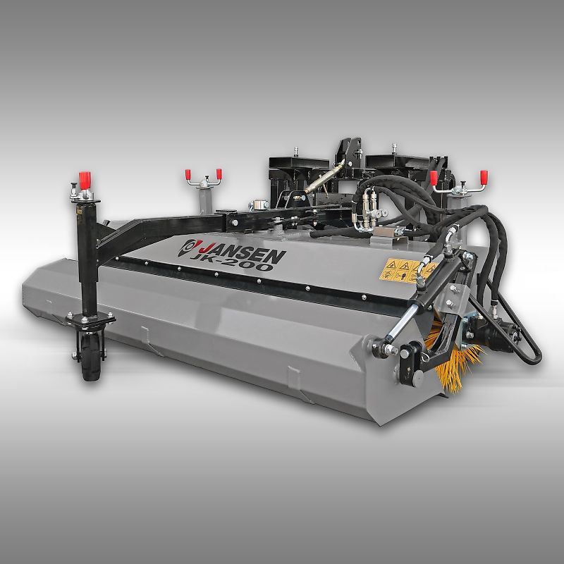 Jansen Traktor Kehrmaschine Jansen JK-200, Euroaufnahme, KAT.1+2, Palettengabel