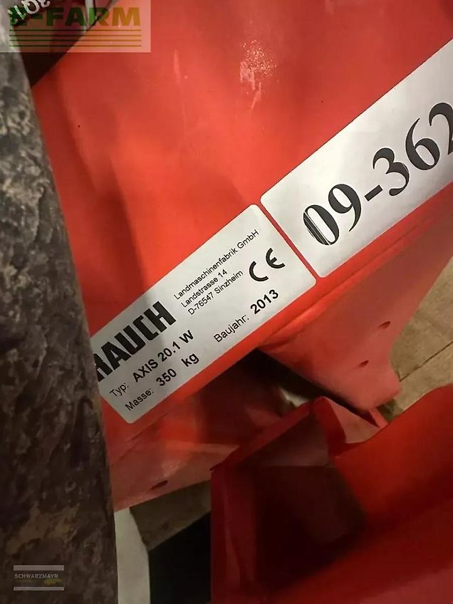 Rauch axis 20.1 w mit 1.300 liter aufsatz und abdeckpl
