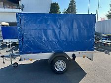 Saris Tieflader Kastenanhänger 1350 kg 255x133 mit Plane Anhänger