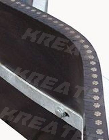 KREATEC Gummischieber/Schmutzschieber/Gülleschieber hydr. verzinkt