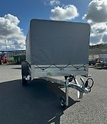 750 kg Anhänger 236 cm Plane u. Gestell Tielflader Kastenanhänger