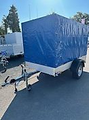 Saris Tieflader Kastenanhänger 1350 kg mit Plane Anhänger