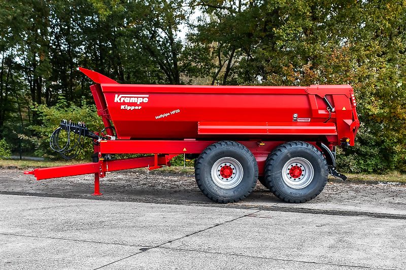 Krampe Halfpipe HP20 Carrier 25 tons capacity, 12,1 m3, Hardox panels, Made in Germany trailer