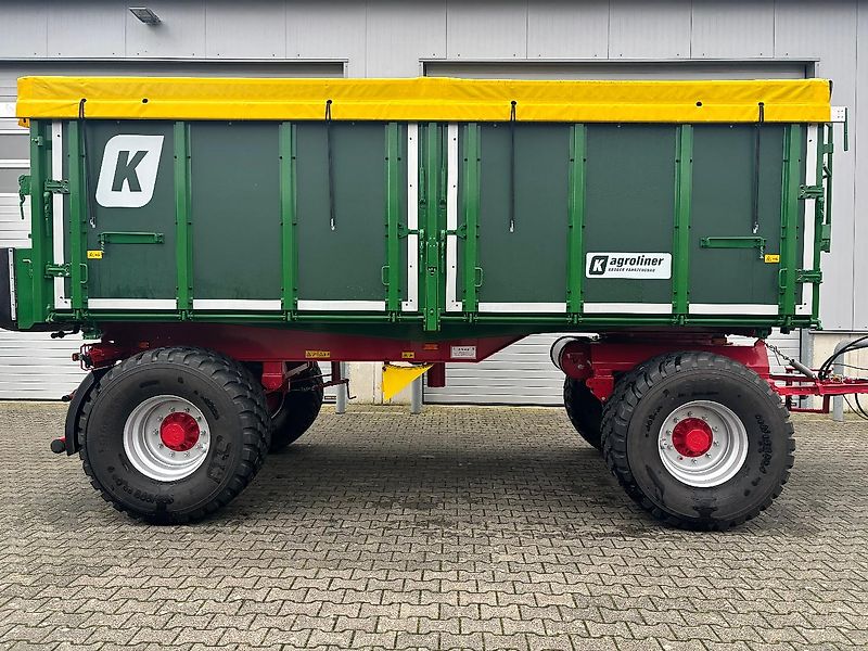 Kröger 18to 560er bereift 3 Schieber mit Kunststoffbordwand Interne Nr. 40758