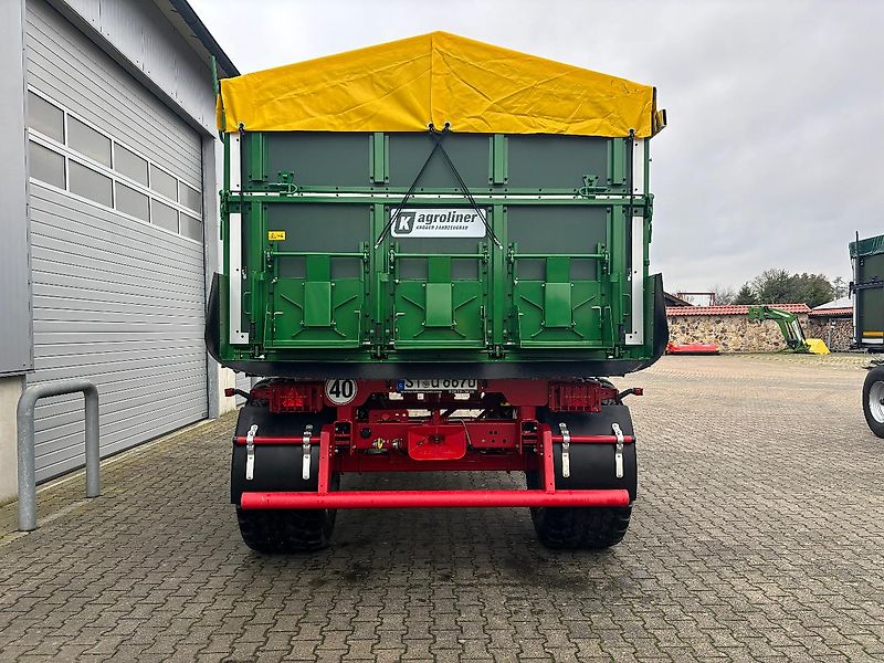 Kröger 18to 560er bereift 3 Schieber mit Kunststoffbordwand Interne Nr. 40758