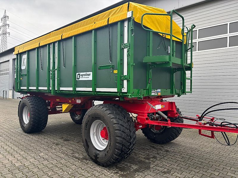 Kröger 18to 560er bereift 3 Schieber mit Kunststoffbordwand Interne Nr. 40758