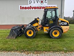 JCB 409 Radlader / Hoflader inkl. hydr. SWE, Palettengabel, Klappschaufel
