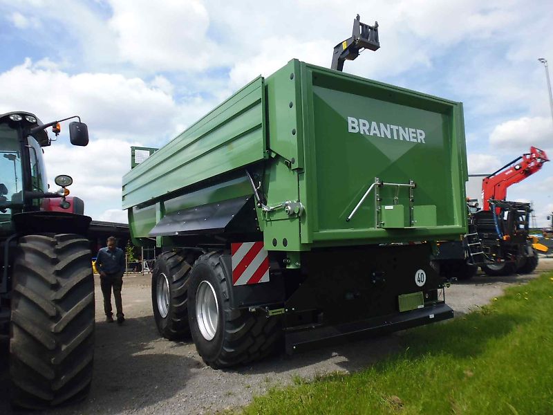 Brantner TA 24073 PowerTube - 24 to HARDOX Boden - luftgefedert - BPW Lenkachse + abklappbare 800er Aufsatzwände = 37,4 m³ -- 710er Räder